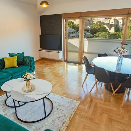 Sky Penthouse Old Bridge With Sauna And Jacuzzi Apartman